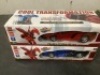 Set of 2 1/18 Scale RC Remote Control Transforming Robot Car Toys - 2