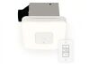 Commercial Electric 80 /110 CFM Ceiling Mount Room Side Installation Smart Bathroom Exhaust Fan and Bluetooth Speaker Powered by Hubspace