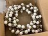 Lot of (2) Nearly Natural 20 in. Artificial Cotton Ball Wreath - 1 Lightly Damaged - 2