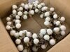 Lot of (2) Nearly Natural 20 in. Artificial Cotton Ball Wreath - 1 Lightly Damaged - 3