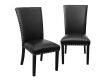 Steve Silver Westby Black Vinyl Side Chair, Set of 2