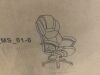 Flash Furniture Stella High Back Faux Leather Swivel Ergonomic Executive Chair in Black with Arms - 3
