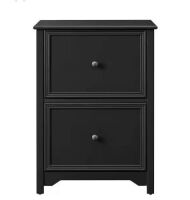 Home Decorators Collection&nbsp;Bradstone 2 Drawer Charcoal Black File Cabinet