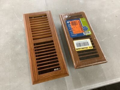 Lot of (2) T.A. Industries Oak Floor Diffuser