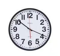 Tempus 13 in. Black Wall Clock