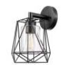 Globe Electric&nbsp;Sansa Black Modern Indoor/Outdoor 1-Light Wall Sconce