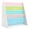 Humble CrewPastel Collection White/Pastel Book Rack Storage Bookshelf