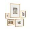 Kate and Laurel&nbsp;Adlynn Gold Picture Frame, Set of 5