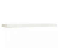 inPlace&nbsp;23.6 in. W x 10.2 in. D x 2 in. H White MDF Floating Wall Shelf