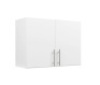 Prepac&nbsp;White Cabinet: Elite Wall Cabinet, WEW-3224 Garage Cabinet with Storage Shelf, Stackable 16 in.D x 32 in.W x 24 in.H