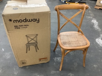 Modway Gear Walnut Dining Side Chair - Blemished