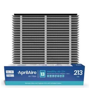 AprilAire 213CBN 20 in. x 25 in. x 4 in. MERV 13 FPR 12 Carbon Pleated Filter For Models 1210/1620/2210/2216/3210/4200