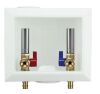 Apollo 1/2 in. Brass PEX-A Barb x 3/4 in. Male Hose Thread Washing Machine Outlet Box With Hammer Arrestor