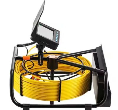 Pipeline Inspection Camera 4.3 in. Screen Sewer Camera IP68 with DVR Function, 164 ft. Snake 