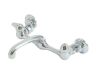 EZ-FLO 6 in. 2-Handle Wall-Mount Adjustable Commercial Utility Faucet in Chrome