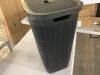 Mind Reader 23.5 H x 14.25 W x 18.25 D Plastic Modern 60 L Slim Clothes Basket with Lid  - 2