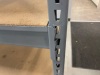 Lyon Steel Storage Rack with (4) Shelves. 8 ft. tall x 3 ft. deep x 8 ft. wide. Includes Wood Decking. Excellent Like New Condition. Currently Unassembled and Ready for Transport - 4