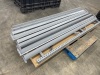Lyon Steel Storage Rack with (4) Shelves. 8 ft. tall x 3 ft. deep x 8 ft. wide. Includes Wood Decking. Excellent Like New Condition. Currently Unassembled and Ready for Transport - 12