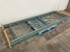 (2) Sections of 3 ft. deep Pallet Racking. Lot Includes: (3) 10 ft. Teardrop Style Uprights, (8) 8 ft. Beams to make 4 Shelves, and Metal Decking for the Shelves. Excellent Condition. Currently Unassembles and Ready for Transport - 14