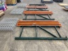 (3) Sections of 3 ft. deep x 7 ft. tall x 8 ft. wide Ridg-U-Rack Metal Shelving
