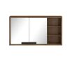 Home Decorators Collection Kordite 42 in. W x 7 in. D x 24 in. H Rectangular Surface Mount Almond Latte Medicine Cabinet with Mirror