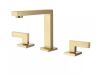 FLG 8 in. Widespread Double-Handle Bathroom Faucet in Brushed Gold