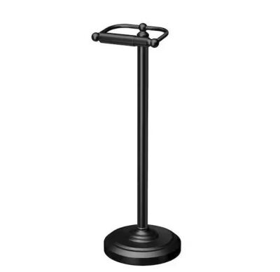 Gatco Freestanding Toilet Paper Holder in Matte Black