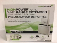 Lot of (2) High Power WiFi Range Extender, Appears New, Sold as is
