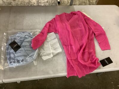 Lot of (2) Girls Long Cardigan Sweater, Large