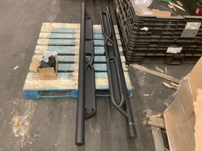4" Running Boards for Jeep Wrangler Gladiator - Missing 1 Mounting Bracket 