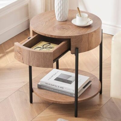 GARVEE 2-Tier Round End Table