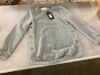 Maternity Nursing Pullover Sweater Double Split with Buttons, Medium 