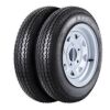 GARVEE 2x 4.80-12 6PR QD712/S with 5 Lug on 4.5" Trailer Tires, 12" Rims, Load Range C