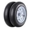GARVEE 2x 4.80-12 6PR QD712/S with 5 Lug on 4.5" Trailer Tires, 12" Rims, Load Range C