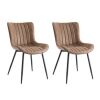 GARVEE Faux Leather Upholstered Dining Chairs, Set of 2