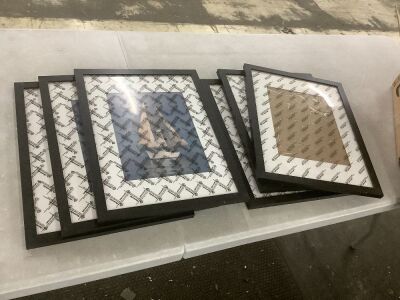 Lot of (6) 12" x 6" Picture Frames 