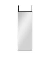 16 in. W x 44 in. H Black Framed Full-Length Door Hanging Wall Mounted Mirror&nbsp;
