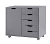 5-Drawer Office Storage Cabinet with Shelves