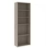 SAUDER Beginnings 71.181 in. Silver Sycamore 5-Shelf Standard Style Bookcase