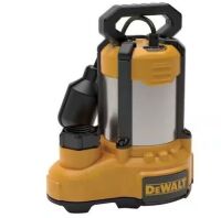 DEWALT&nbsp;1/2 HP Stainless Steel/Cast Iron Submersible Sump Pump, Tethered Switch