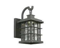 Home Decorators Collection&nbsp;Summit Ridge 11.88 in. Collection Zinc Integrated LED Outdoor Wall Lantern Sconce
