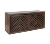 Kate and Laurel&nbsp;Mezzeta 10 in. x 30 in. x 14 in. Natural Wood Floating Decorative Cubby Wall Shelf With Brackets
