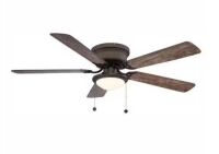Hugger 52 in. LED Espresso Bronze Ceiling Fan