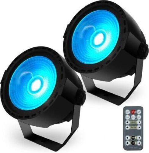 Lot of (3)&nbsp;SHEHDS Stage Wash Lights LED 30W COB Par Lights RGB, 2 Pack&nbsp;