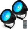 Lot of (3)&nbsp;SHEHDS Stage Wash Lights LED 30W COB Par Lights RGB, 2 Pack&nbsp;