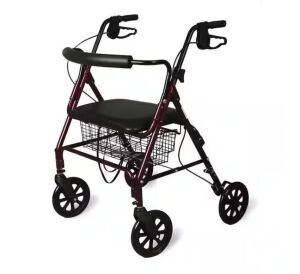 Medline Bariatric Rollator with Curved Backrest