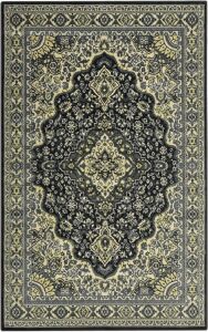 GARVEE Floral 11x15 Area Rug, Grey 