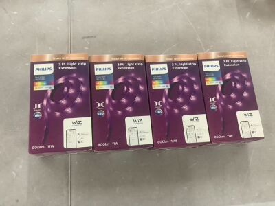Lot of (4) Philips 3ft Light Strip Extension 