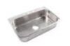 SINKOLOGY&nbsp;Angelico 33 in. 3-Hole Drop-In Single Bowl 18 Gauge Brushed Stainless Steel Kitchen Sink