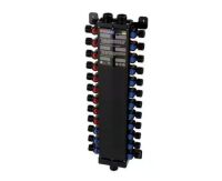 Viega&nbsp;Manabloc 1/2 in. Press x 24 port Polysulfone Distribution Manifold (9 Hot/15 Cold)